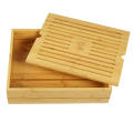 DS Factory Wood Gift Box Wooden & Bamboo Box Tea Storage Box With Lid